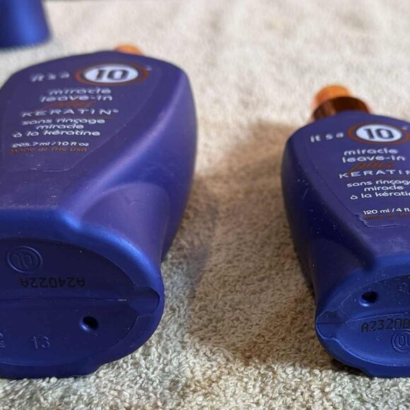 2 Bottles Brand New "It's a 10 Miracle Leave-In Plus Keratin Hair Product" - Picture 3 of 6